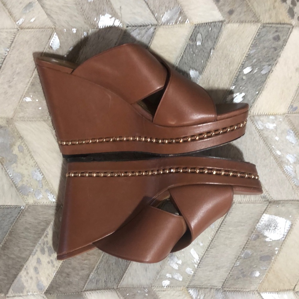 COACH Emily Semi Matte Calf Wedge